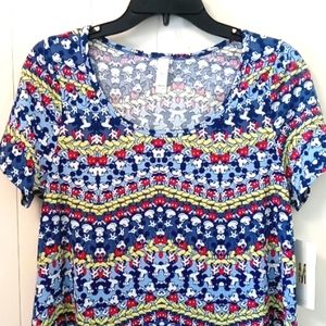LuLaRoe Disney Classic T Mickey Mouse print M NWT